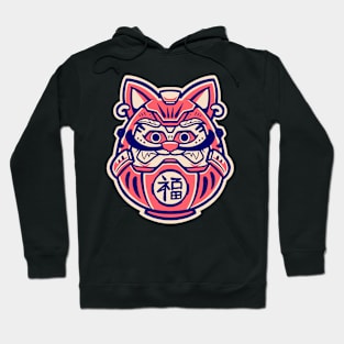 Angry Daruma Cat Hoodie